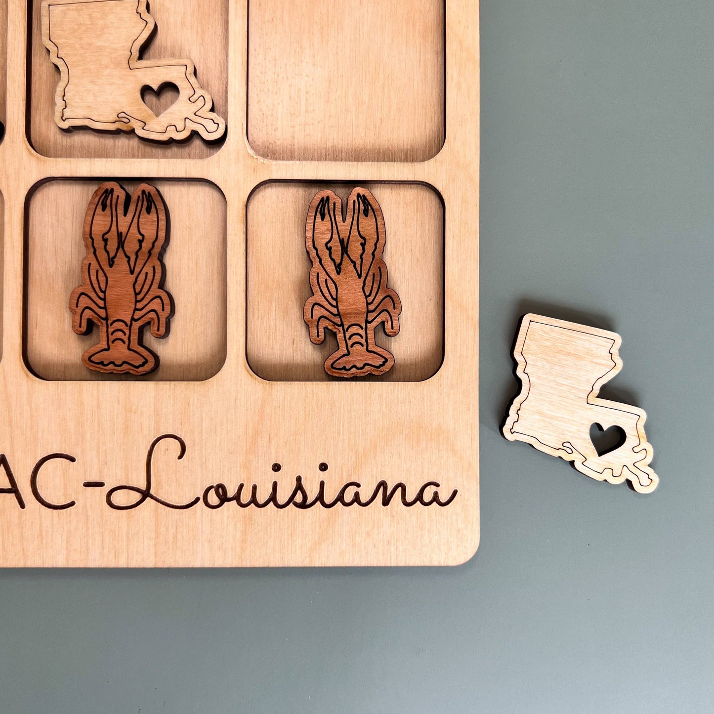 Louisiana State Gift - Tic-Tac-Toe LA Game