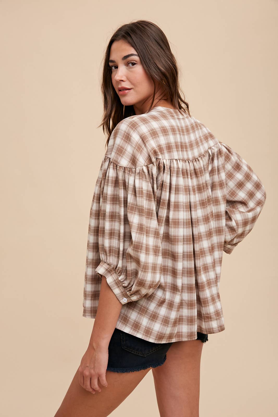 CHECK MATE  RELAXED FIT  TOP