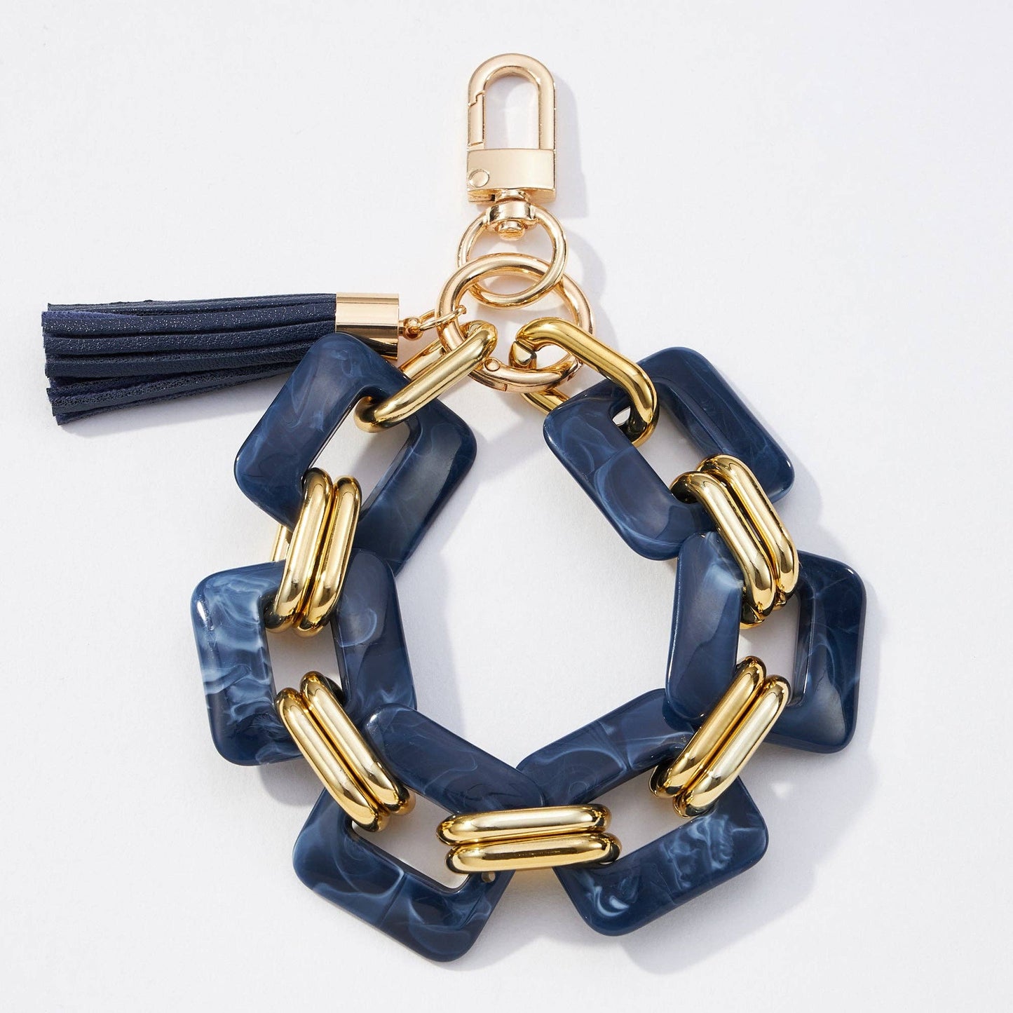 Resin Chunky Chain Bracelet Keychains