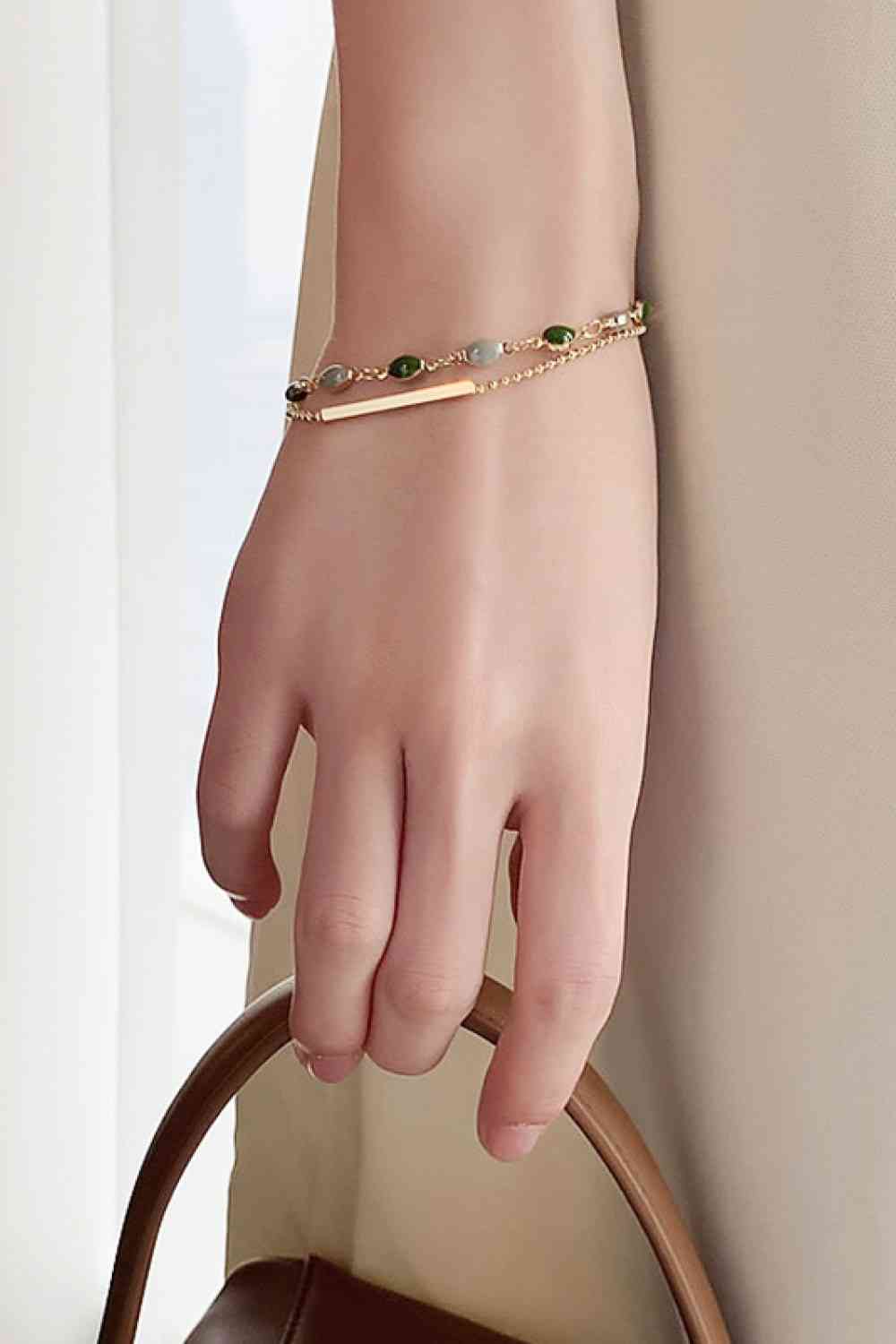 Alloy Double-Layered Bracelet